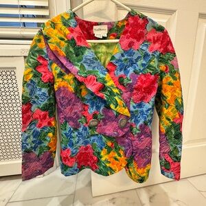 Raul Blanco Floral Blazer - Bright Multicolor